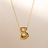 Wholesale Jewelry Beach Sweet Commute Letter 304 Stainless Steel 18K Gold Plated Chain Pendant Necklace