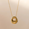 Wholesale Jewelry Beach Sweet Commute Letter 304 Stainless Steel 18K Gold Plated Chain Pendant Necklace