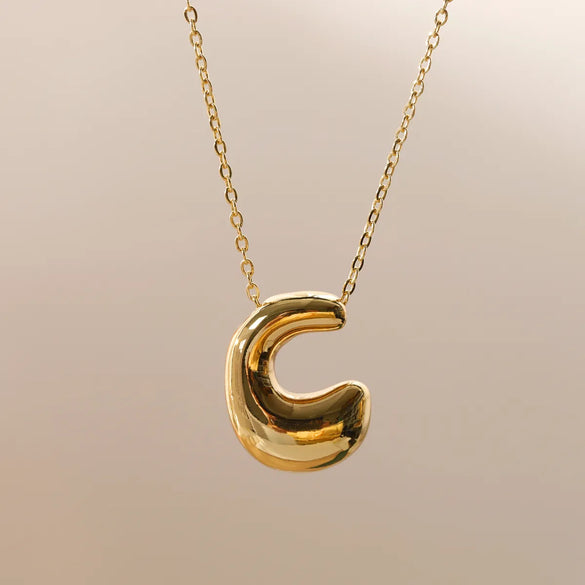 Wholesale Jewelry Beach Sweet Commute Letter 304 Stainless Steel 18K Gold Plated Chain Pendant Necklace