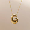 Wholesale Jewelry Beach Sweet Commute Letter 304 Stainless Steel 18K Gold Plated Chain Pendant Necklace