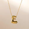 Wholesale Jewelry Beach Sweet Commute Letter 304 Stainless Steel 18K Gold Plated Chain Pendant Necklace