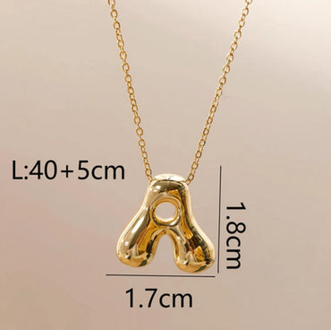 Wholesale Jewelry Beach Sweet Commute Letter 304 Stainless Steel 18K Gold Plated Chain Pendant Necklace