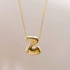 Wholesale Jewelry Beach Sweet Commute Letter 304 Stainless Steel 18K Gold Plated Chain Pendant Necklace