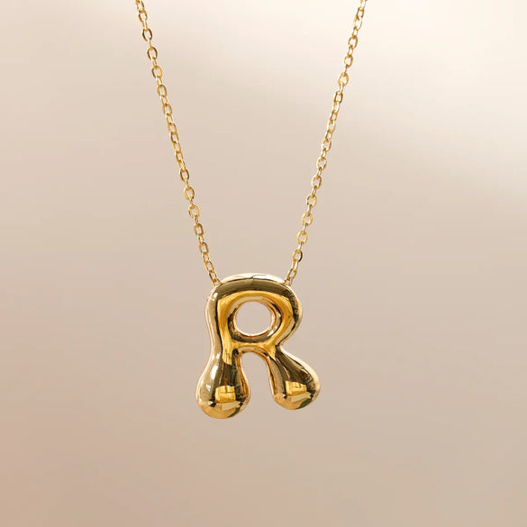 Wholesale Jewelry Beach Sweet Commute Letter 304 Stainless Steel 18K Gold Plated Chain Pendant Necklace
