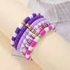 Wholesale Jewelry Bohemian Soft Pottery Geometric Bracelet