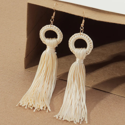 Wholesale Jewelry Bohemian Tassel Long Multicolor Earrings Gooddiy