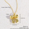 Wholesale Jewelry Bow Copper Electroplated Women's Necklace