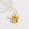 Wholesale Jewelry Bow Copper Electroplated Women's Necklace