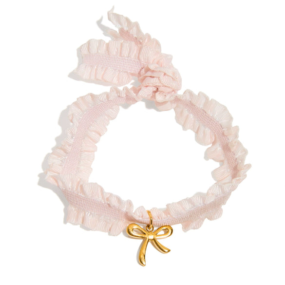 Wholesale Jewelry Bow Flower Stainless Steel Electroplated Women's Bracelet And Ring