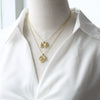 Wholesale Jewelry Bow Pendant Necklace Copper Gold Plated Women's Bamboo Chain