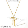Wholesale Jewelry Bow Style 18K Gold And Stainless Steel Electroplated Earrings For Girls