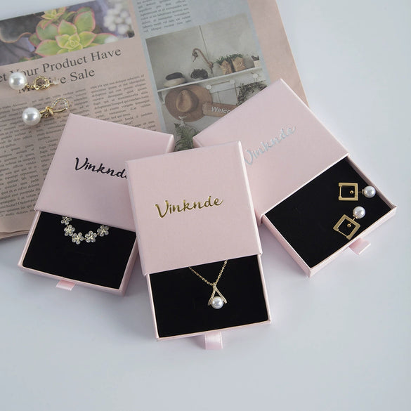 Wholesale Jewelry Box Made Of Paper And Cardboard For Ring Earrings Necklace Bracelet With Drawer Packaging