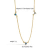 Wholesale Jewelry Brass Copper Plated With 18K Gold Zircon Geometric Cross Chain Necklace For Women