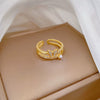 Wholesale Jewelry Brass Crown Shaped Electroplated Cartoon Style Ring For Women