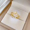Wholesale Jewelry Brass Crown Shaped Electroplated Cartoon Style Ring For Women