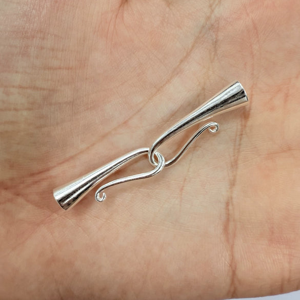 Wholesale Jewelry Buckle Material S925 Sterling Silver Simple Style With Speaker Pattern And Electroplating Processing For Diy Bracelet And Necklace