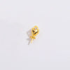 Wholesale Jewelry Buckle 925 Silver Gold Plated Zircon Inlaid Flower Pattern Pendant