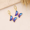 Wholesale Jewelry Butterfly Copper Electroplated Women's Earrings