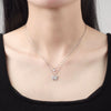 Wholesale Jewelry Butterfly Double Layer S925 Sterling Silver Clavicle Chain With Electroplating