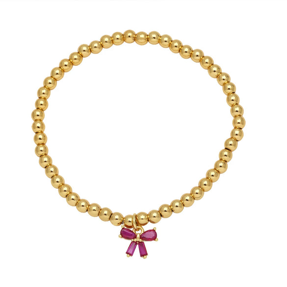 Wholesale Jewelry Butterfly Pendant Bracelet Copper Gold Plated With Colorful Zircon Animals Zodiac Style For Women