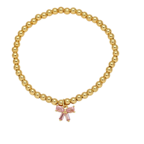 Wholesale Jewelry Butterfly Pendant Bracelet Copper Gold Plated With Colorful Zircon Animals Zodiac Style For Women