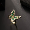 Wholesale Jewelry Butterfly Ring Copper Electroplated Animal Style For Women