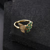 Wholesale Jewelry Butterfly Ring Copper Electroplated Animal Style For Women