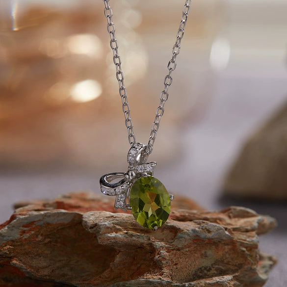 Wholesale Jewelry Butterfly Style S925 Sterling Silver 18K Gold Plated Natural Colored Gem Set Necklace Jewelry Set