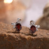 Wholesale Jewelry Butterfly Style S925 Sterling Silver 18K Gold Plated Natural Colored Gem Set Necklace Jewelry Set