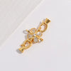 Wholesale Jewelry Butterfly Tie Pearl Universal Buckle Diy Bracelet Sweater Chain Four Leaf Clover With Receiving Tail Buckle S925 Sterling Silver Zirconia