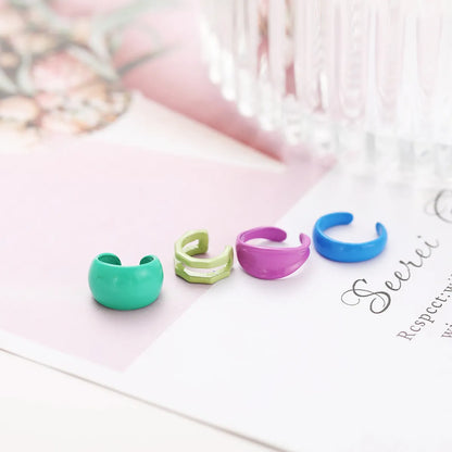 Wholesale Jewelry Candy Color Resin Ear Bone Clip Nihaojewelry