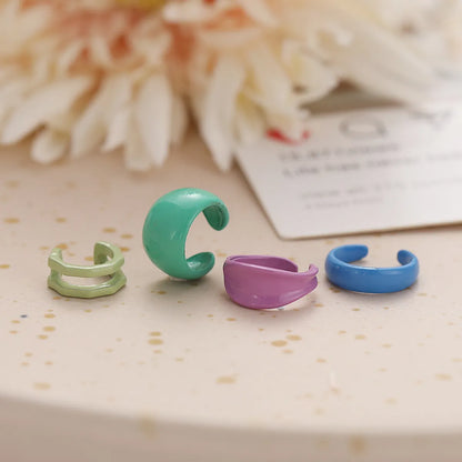 Wholesale Jewelry Candy Color Resin Ear Bone Clip Nihaojewelry