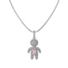 Wholesale Jewelry Cartoon Characters Sterling Silver 925 Electroplated Pendant Necklace