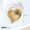 Wholesale Jewelry Cartoon Copper Heart Pendant Necklace With Flower Letter Number And Text Patterns Electroplated