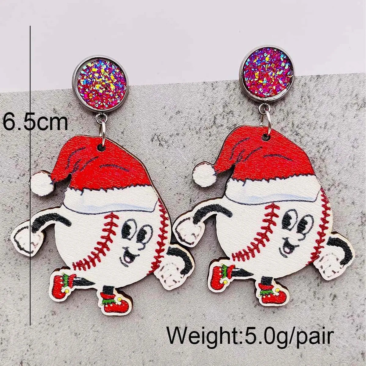 Wholesale Jewelry Cartoon Style Cartoon Wood Drop Earrings