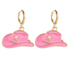 Wholesale Jewelry Cartoon Style Geometric Alloy Enamel Drop Earrings