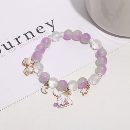 Wholesale Jewelry Cartoon Style Shell Artificial Crystal Beaded Bracelets