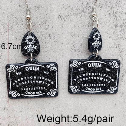 Wholesale Jewelry Cartoon Style Skull Arylic Drop Earrings