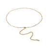 Wholesale Jewelry Casual Beach Simple Style Geometric 201 Stainless Steel 18K Gold Plated Waist Chain