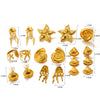 Wholesale Jewelry Casual Beach Starfish Shell 304 Stainless Steel Artificial Pearls Zircon 18K Gold Plated Polishing Inlay Rings Earrings