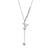 Wholesale Jewelry Casual Elegant Letter 201 Stainless Steel Asymmetrical Necklace