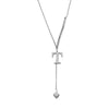 Wholesale Jewelry Casual Elegant Letter 201 Stainless Steel Asymmetrical Necklace