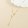 Wholesale Jewelry Casual Elegant Simple Style Geometric 304 Stainless Steel Copper 18K Gold Plated Pendant Necklace