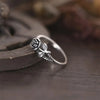 Wholesale Jewelry Casual Elegant Tropical Round Plant Rose Steel Plating Rings