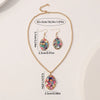Wholesale Jewelry Casual Exaggerated Bohemian Oval 304 Stainless Steel Stone Jewelry Set