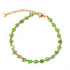 Wholesale Jewelry Casual Eye 304 Stainless Steel Resin Beaded Anklet