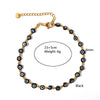 Wholesale Jewelry Casual Eye 304 Stainless Steel Resin Beaded Anklet