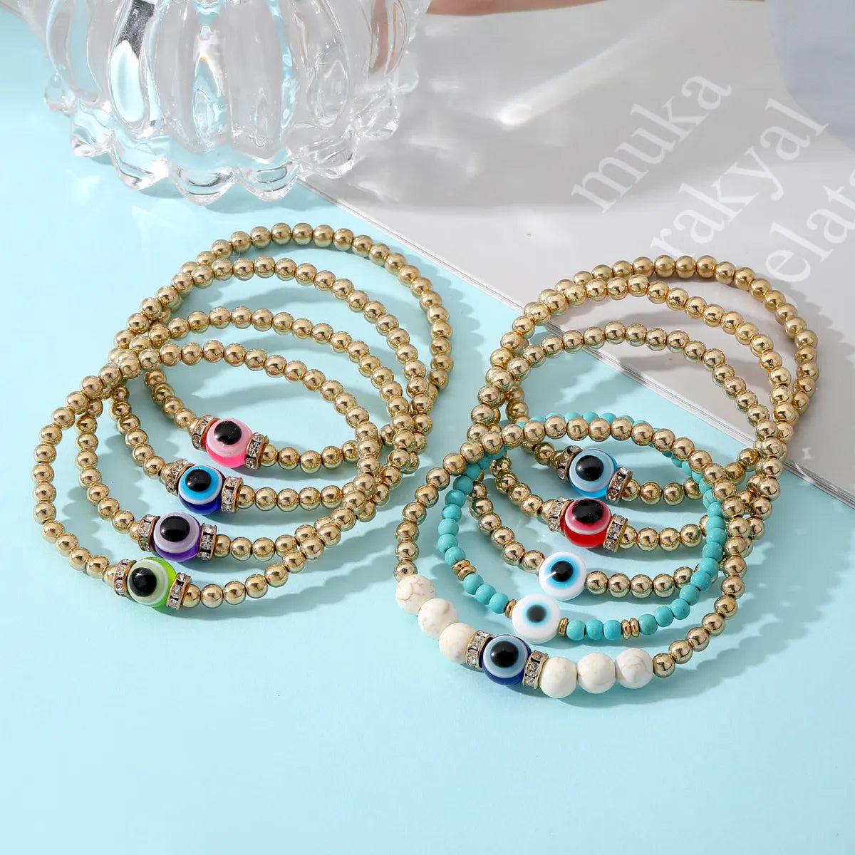 Casual Eye Glass Plastic Resin Wholesale Bracelets