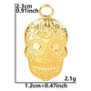 Wholesale Jewelry Casual Hip-Hop Funny Skull 304 Stainless Steel 18K Gold Plated Plating Pendant Necklace