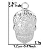 Wholesale Jewelry Casual Hip-Hop Funny Skull 304 Stainless Steel 18K Gold Plated Plating Pendant Necklace